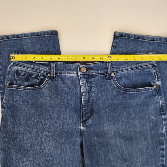 Gloria Vanderbilt Amanda Womens 14 Short 35x27 Straight Leg Blue Jeans High Rise - Picture 8 of 15